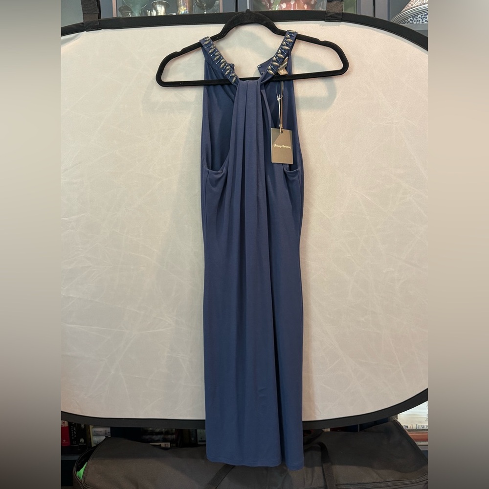 Tommy Bahama Gower Jersey Halter Dress - Ocean Deep